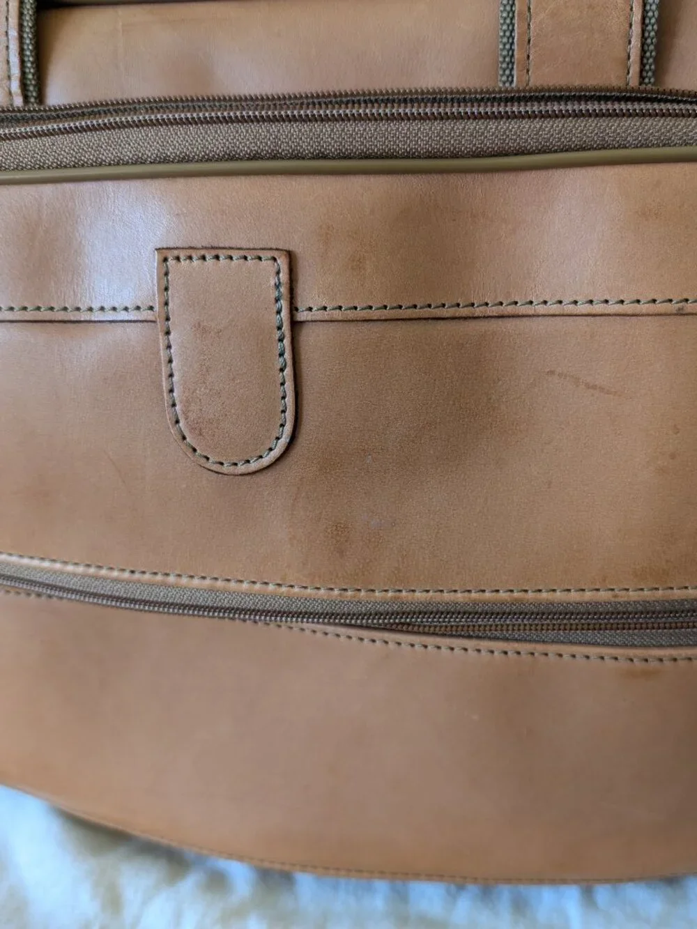 Hartmann Belting Leather Briefcase or Computer Case, Dual Compartment